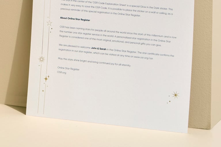 Personalized letter (PDF)